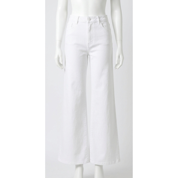 KUT FROM THE KLOTH Denim - NEW KUT FROM THE KLOTH women's meg high rise fab ab wide leg jean in optic white